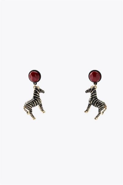 shopwave Zebra Earrings - Black