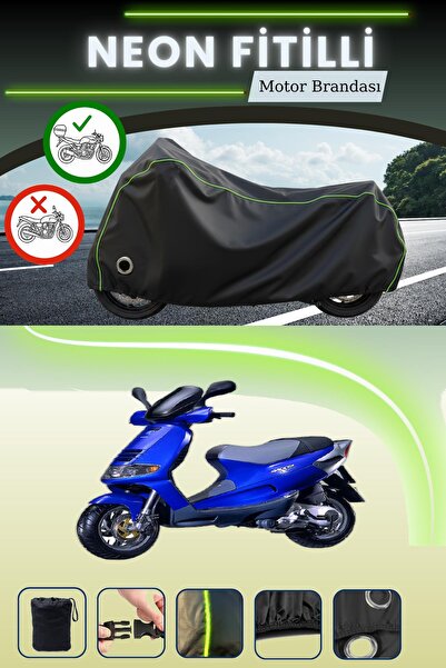 Cemku Shine حقيبة خلفية سوداء وقفل متوافقان مع نيون فيتيلي بياجيو بيفرلي 300 ...