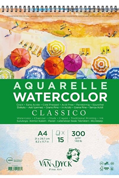 Genel Markalar Supertrend Classico Cold Pres Spiralli Sulu Boya Defteri Blok ...