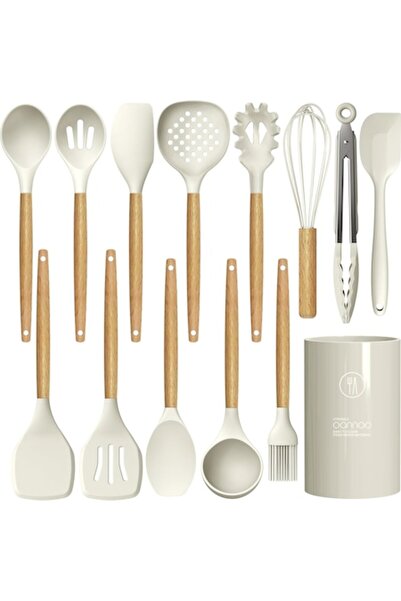 OEM Set de ustensile de bucatarie din silicon, 28 de piese, antiaderente, fara BPA