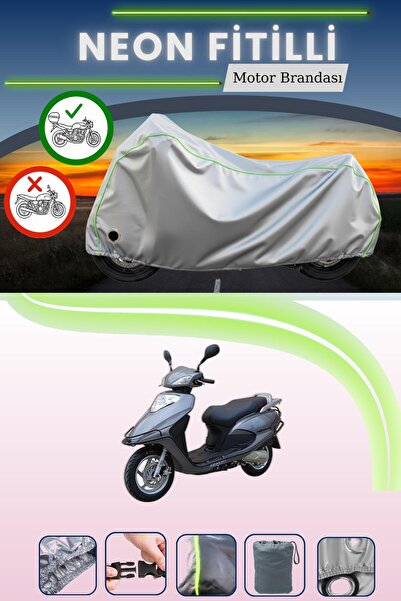 Cemku Shine حقيبة خلفية رمادية اللون ومتوافقة مع قماش نيون فايتل أباتشي نوفا ...