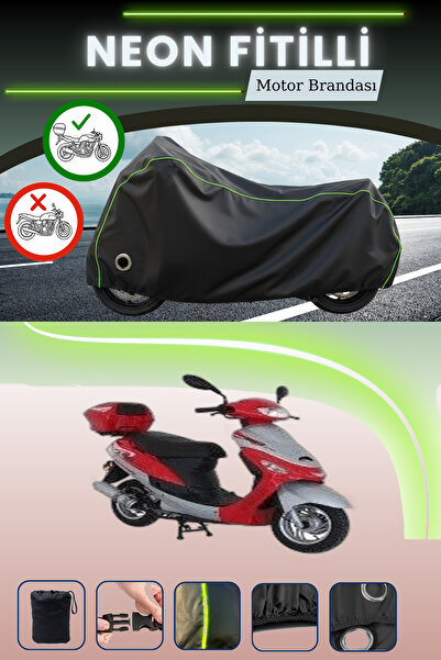 Cemku Shine Black Rear Bag and Lock Compatible Neon Corded Mondial 50 Hc Comp...