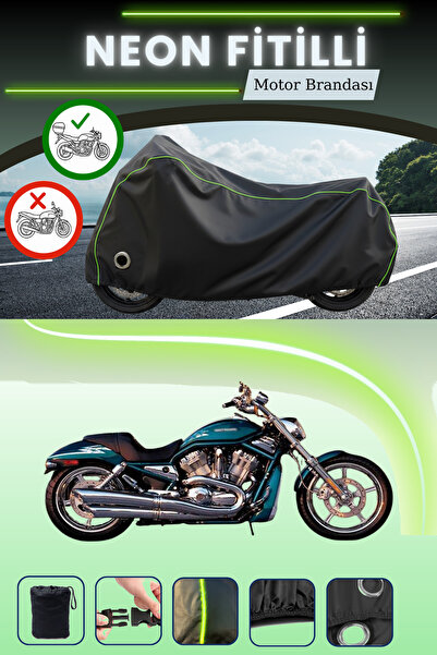 Cemku Shine حقيبة خلفية سوداء وقفل متوافقان مع حقيبة نيون فايتل هارلي ديفيدسو...