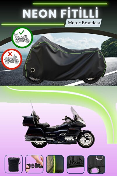 Cemku Shine حقيبة خلفية سوداء وقفل متوافقان مع قماش نيون متوافق مع دراجة هوند...