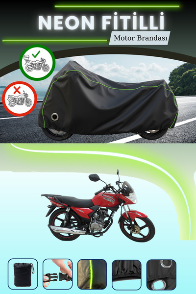 Cemku Shine حقيبة خلفية سوداء وقماش متوافق مع قفل نيون فيتيلي كوبا رازور 150 ...