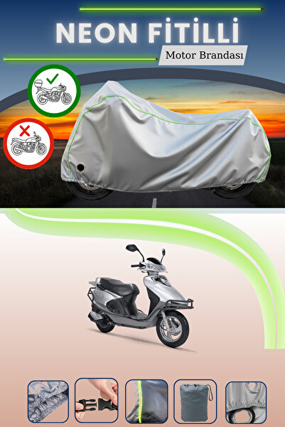 Cemku Shine حقيبة خلفية رمادية اللون ومتوافقة مع قماش نيون فايتي RKS سبونتيني...