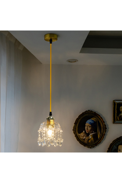 Sofia Concept Pendul Rossa Home Light, Adjustable Height, Aluminum, 100cm, Gold/Bronze