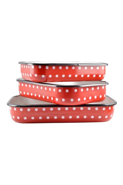 Perfect Home Enamel Baking Tray 33cm