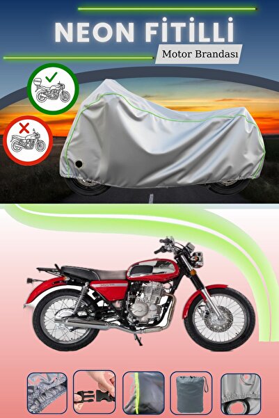 Cemku Shine حقيبة خلفية رمادية اللون ومتوافقة مع قماش نيون فايتل جاوا CZ 350 ...