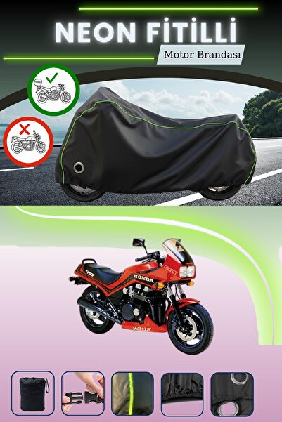 Cemku Shine حقيبة خلفية سوداء وقماش نيون متوافق مع قفل هوندا سي بي إكس 750 مت...