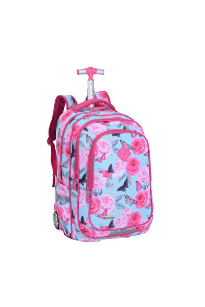 Marvel 3-Piece Flower Printed Big Wheel Trolley Bag Set