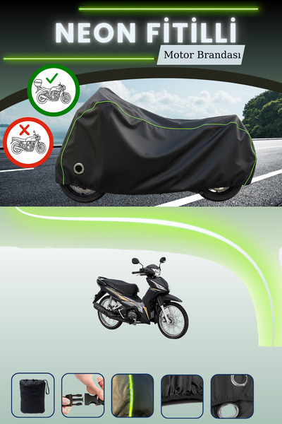 Cemku Shine حقيبة خلفية سوداء نيون قماش مجدّل ومتوافقة مع قماش المحرك المتواف...