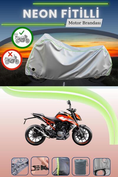 Cemku Shine حقيبة خلفية رمادية اللون ومتوافقة مع قفل نيون متوافق مع دراجة نار...