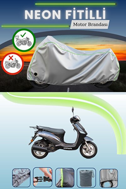 Cemku Shine حقيبة خلفية رمادية نيون قماش مجدّل ومظلة متوافقة مع قفل كانوني وي...