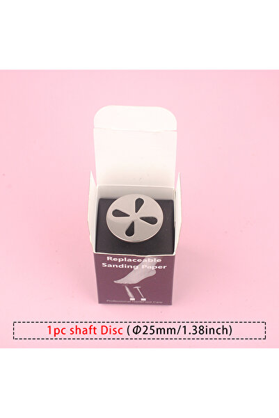 Choice3 1pc Shaft Hollow Professional Replaceable Sanding Paper 25mm Pedicure Disc Foot Dead Skin Cuticle Ca