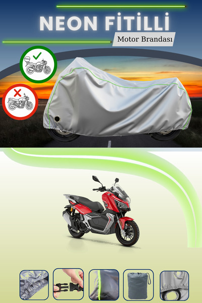 Cemku Shine حقيبة خلفية رمادية اللون ومتوافقة مع قماش نيون فايتي RKS Reale 12...