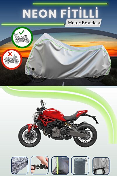 Cemku Shine حقيبة خلفية رمادية اللون ومتوافقة مع قماش الدراجات النارية المتوا...