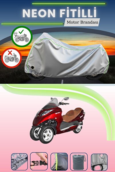 Cemku Shine حقيبة خلفية رمادية اللون ومتوافقة مع قماش نيون فايتي يوكي YB250ZK...