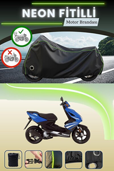 Cemku Shine حقيبة خلفية سوداء وقماش متوافق مع قفل نيون متوافق مع ياماها ايروك...