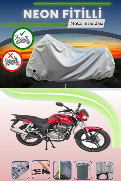 Cemku Shine حقيبة خلفية رمادية نيون قماش مجدّل ومتوافقة مع قفل مونديال 125 MH...