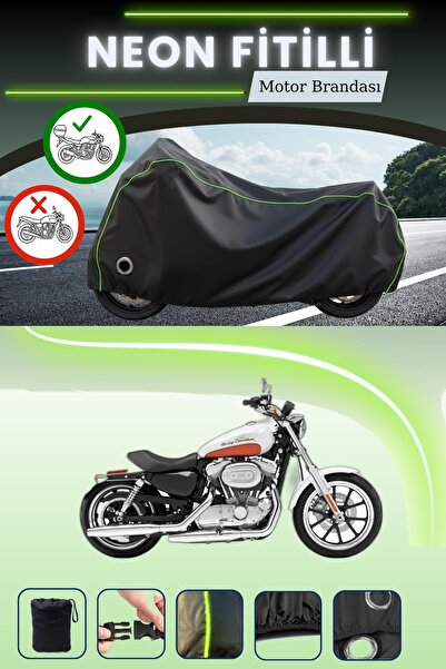 Cemku Shine حقيبة خلفية سوداء وقفل متوافقان مع حقيبة نيون فايتل هارلي ديفيدسو...