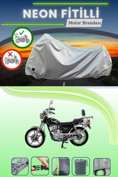 Cemku Shine حقيبة خلفية رمادية اللون ومتوافقة مع قماش نيون فايتي مونديال 150 ...