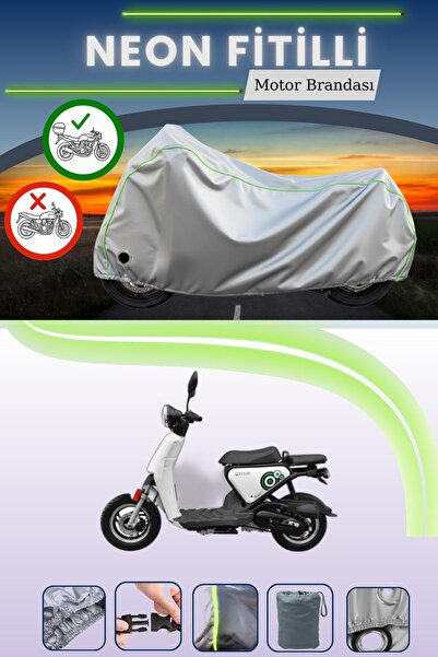 Cemku Shine حقيبة خلفية رمادية اللون ومتوافقة مع قماش نيون فايتي يوكي QM50QT-...