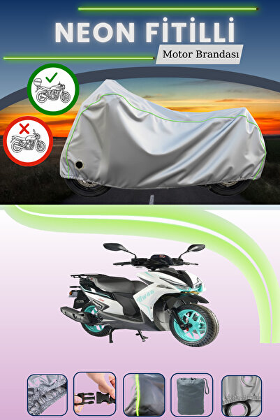 Cemku Shine حقيبة خلفية رمادية اللون ومتوافقة مع قماش نيون فايتي موتولوكس MW4...