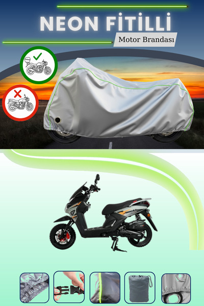 Cemku Shine حقيبة خلفية رمادية اللون ومتوافقة مع قماش نيون فايتي ألتاي F1Max ...