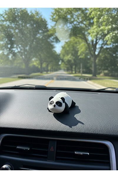 RubaTrend Sevimli Panda Torpido Süsü, Araç İçi Dekorasyon, Panda Figür