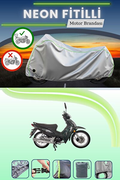 Cemku Shine حقيبة خلفية رمادية اللون ومتوافقة مع قماش نيون فايتي هوندا وينج-ج...