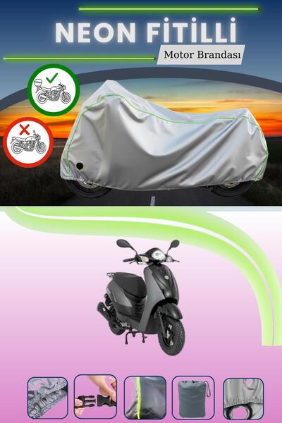 Cemku Shine حقيبة خلفية رمادية اللون ومتوافقة مع قماش نيون فايتي مونديال 50 ب...