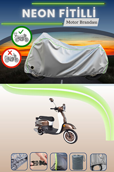 Cemku Shine حقيبة خلفية رمادية اللون ومتوافقة مع قماش نيون فليت أورا دازل 50 ...