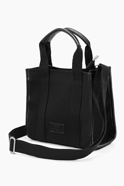 Housebags Kanvas Siyah Suya Dayanıklı Tote Çanta 245