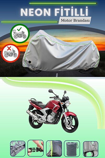 Cemku Shine حقيبة خلفية رمادية اللون ومتوافقة مع قماش نيون فليتش ياماها YBR 2...