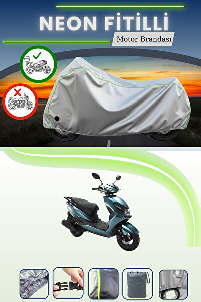 Cemku Shine حقيبة خلفية رمادية اللون ومتوافقة مع قماش نيون متوافق مع دراجة نا...