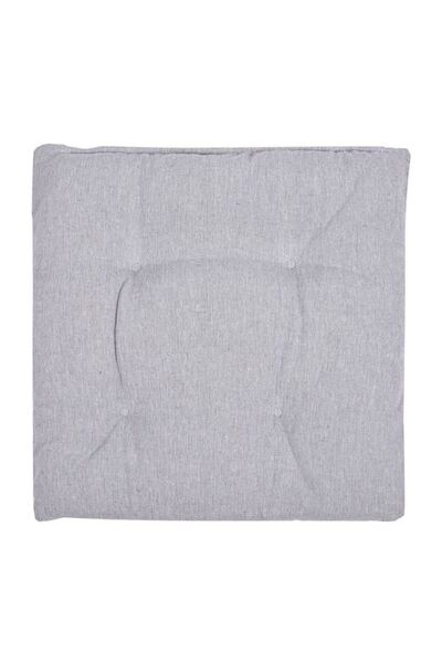 DavidaHome Perna patrata, pentru scaun, cu doua fete, gri, 40x40x5 cm
