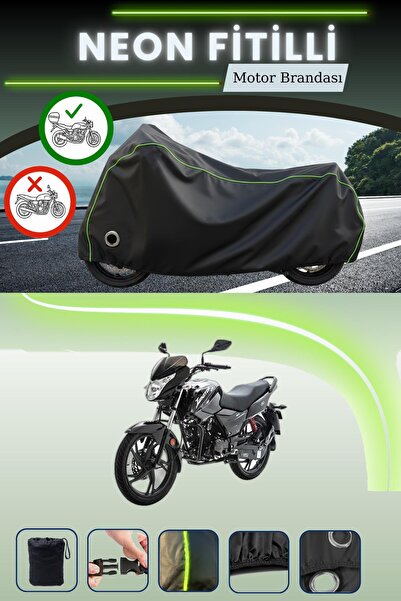 Cemku Shine حقيبة خلفية سوداء وقماش متوافق مع قفل نيون فيتيلي آسيا هيرو 125 م...