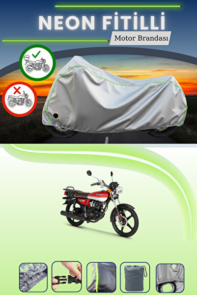 Cemku Shine حقيبة خلفية رمادية وقفل متوافقان مع Neon Fitilli Kuba CG 50 Pro، ...