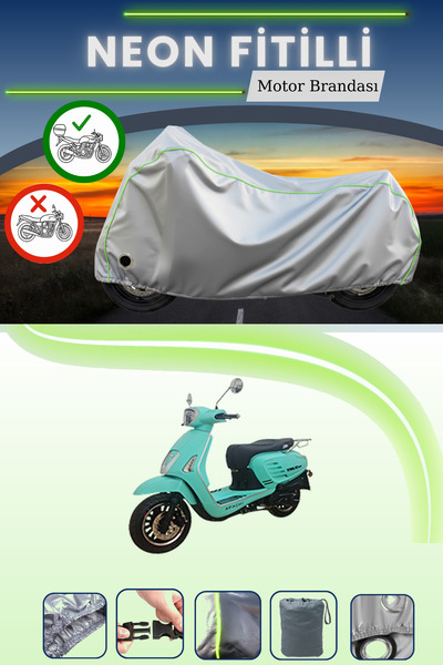 Cemku Shine حقيبة خلفية رمادية اللون ومتوافقة مع قماش نيون فايتل أباتشي ترو 1...