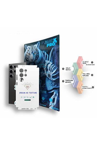 tkgz Apple iPhone 17 PRO MAX Uyumlu Nano Arka Kaplama Şeffaf Hd Esnek 250UM K...