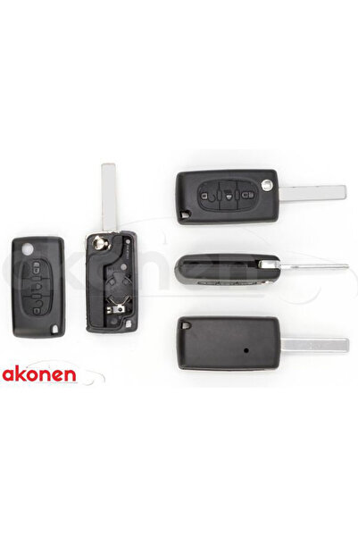 Akonen CARCASA CHEIE CONTACT PENTRU CITROEN BERLINGO / C2 / C3. 3 BUTOANE. CU CHEIE