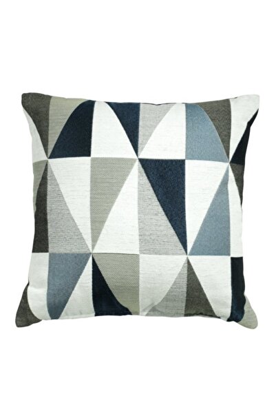 DavidaHome Perna decorativa, jacard, fermoar, husa detasabila, model geometri...