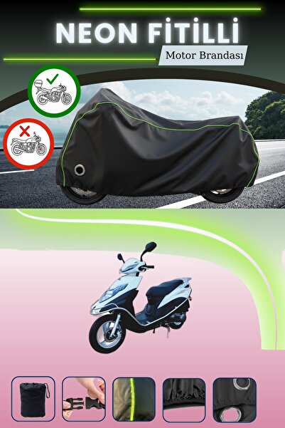 Cemku Shine حقيبة خلفية سوداء نيون قماش مجدّل ومتوافقة مع قفل أباتشي بواتس مت...