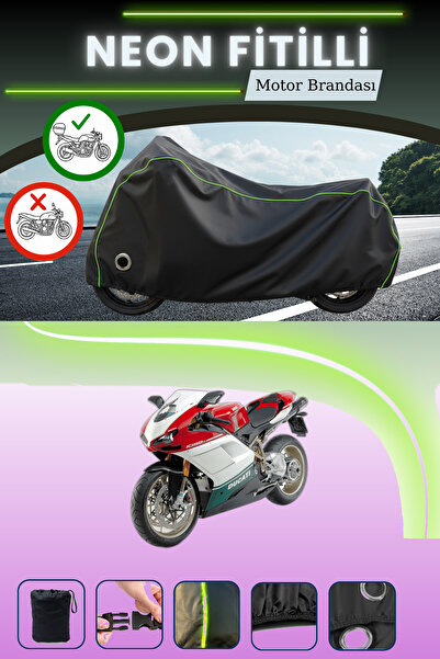 Cemku Shine حقيبة خلفية وقفل باللون الأسود النيون قماش مجدّل متوافقة مع دراجة...