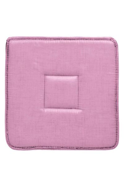 DavidaHome Perna roz, pentru scaun, cu doua fete, 39x39x3 cm, patrata