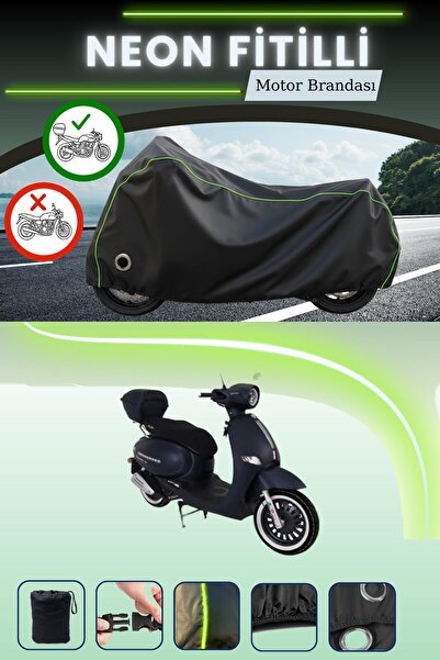 Cemku Shine حقيبة خلفية سوداء وقماش نيون متوافق مع قفل أورورا كابوتشينو 125 م...