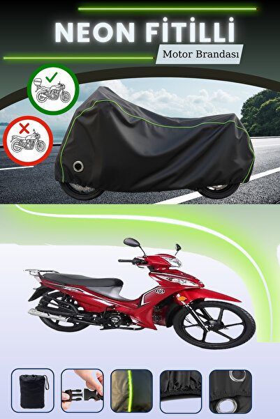 Cemku Shine Siyah Arka Çanta ve Kilit Uyumlu Neon Fitilli Kuba Ege 50 Uyumlu ...