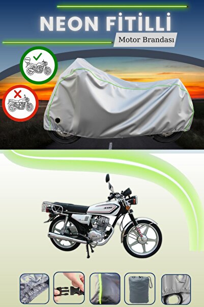 Cemku Shine حقيبة خلفية رمادية اللون ومتوافقة مع قفل نيون فايبر ستيل موتور كل...