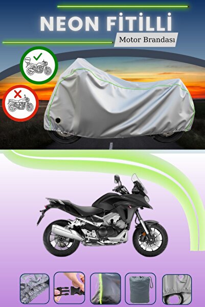 Cemku Shine Gray Tail Bag and Lock Compatible Neon Corded Honda Vfr 800 X Cro...